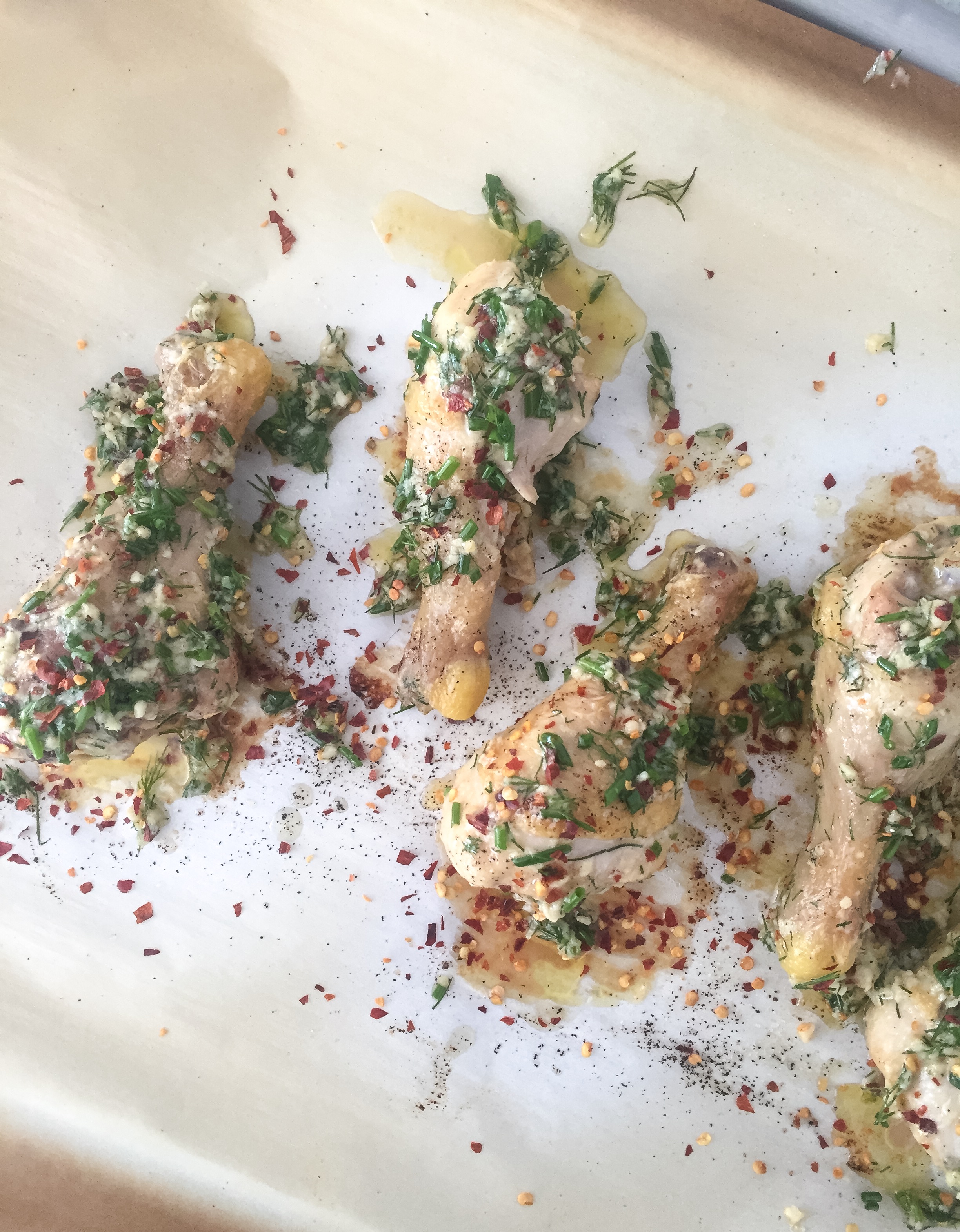 Parmesan Garlic + Dill Drumsticks Girl Meets Kitchen